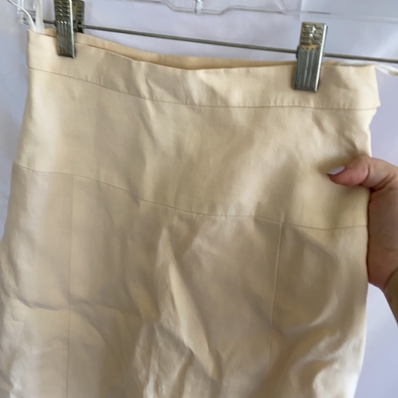 CHANEL BOUTIQUE VINTAGE LINEN SKIRT - Picture 3 of 9